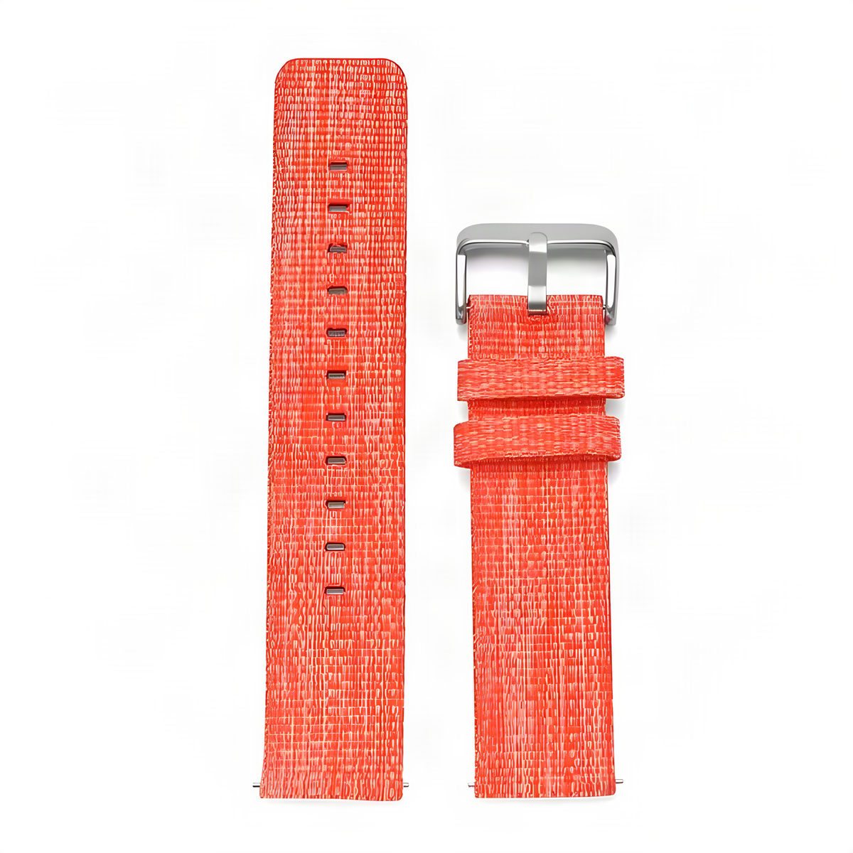 Braided Canvas 20mm / Orange watch strap/band, upscaled product photo