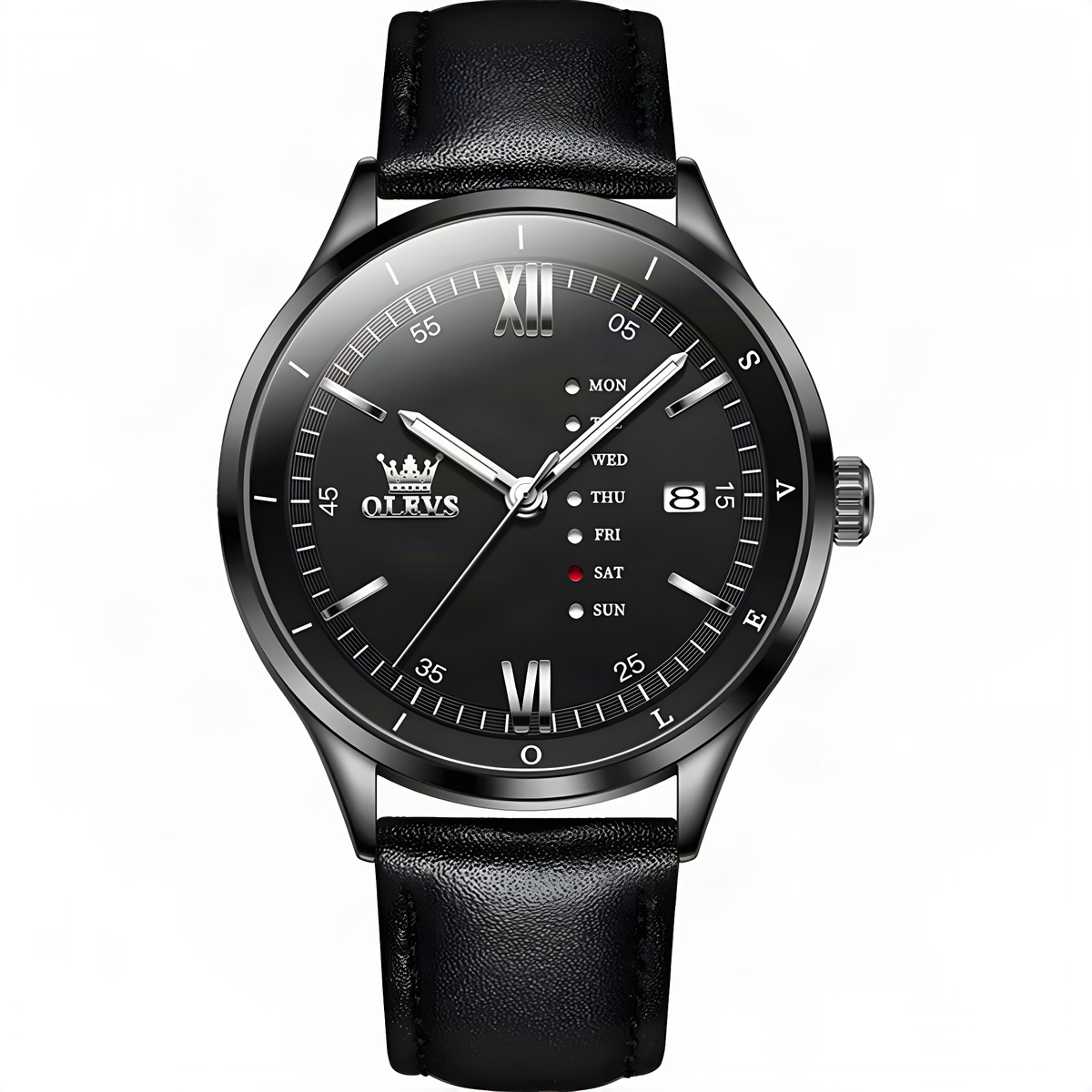 OLEVS Day-Date All Black, upscaled product photo