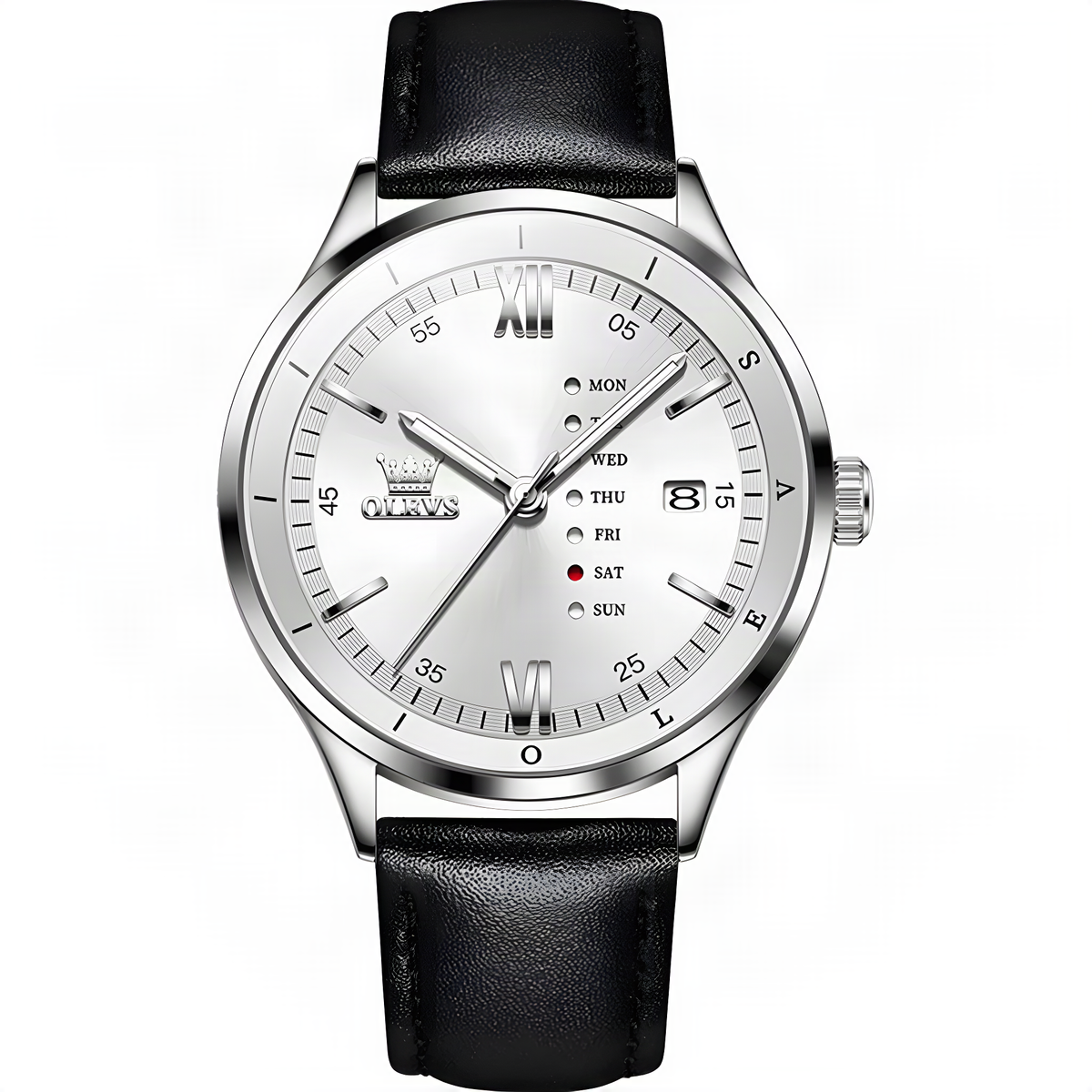 OLEVS Day-Date White, upscaled product photo