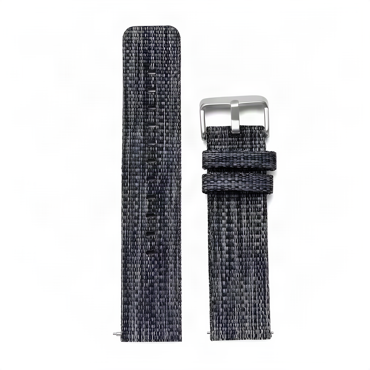 Braided Canvas 20mm / Dark Blue watch strap/band, upscaled product photo
