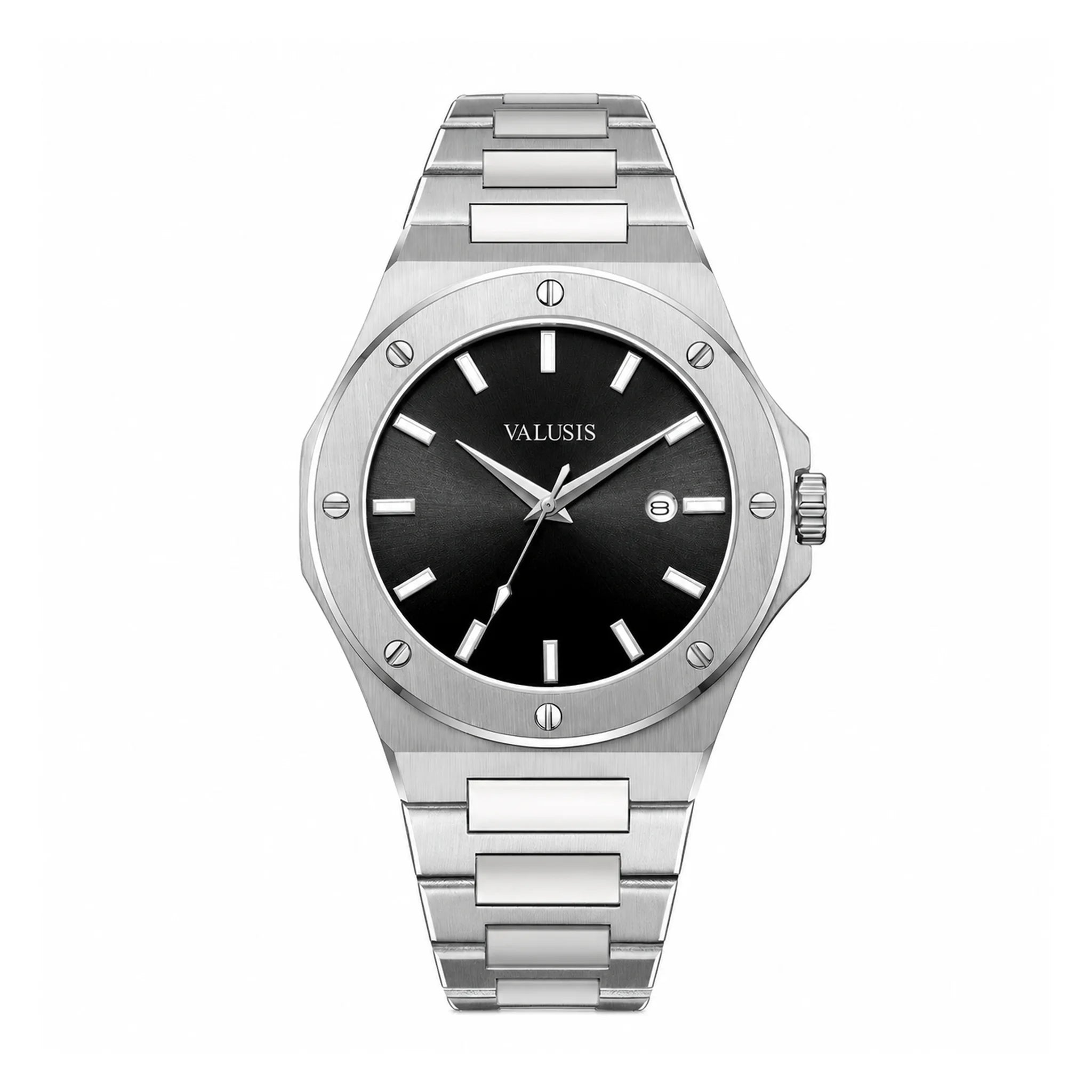 Valusis Lysium Black Automatic on pure white background