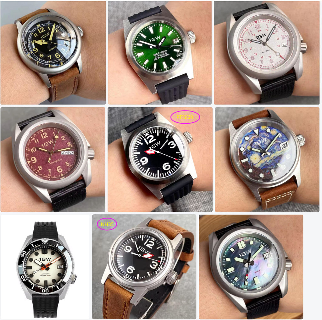 One Good Watch custom watch, design your own, product photo of a custom build