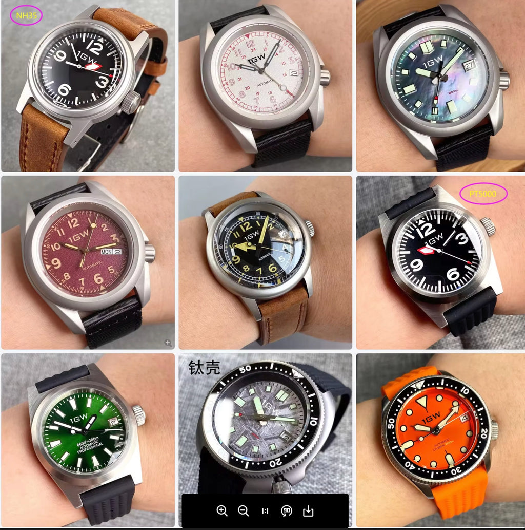One Good Watch custom watch, design your own, product photo of a custom build