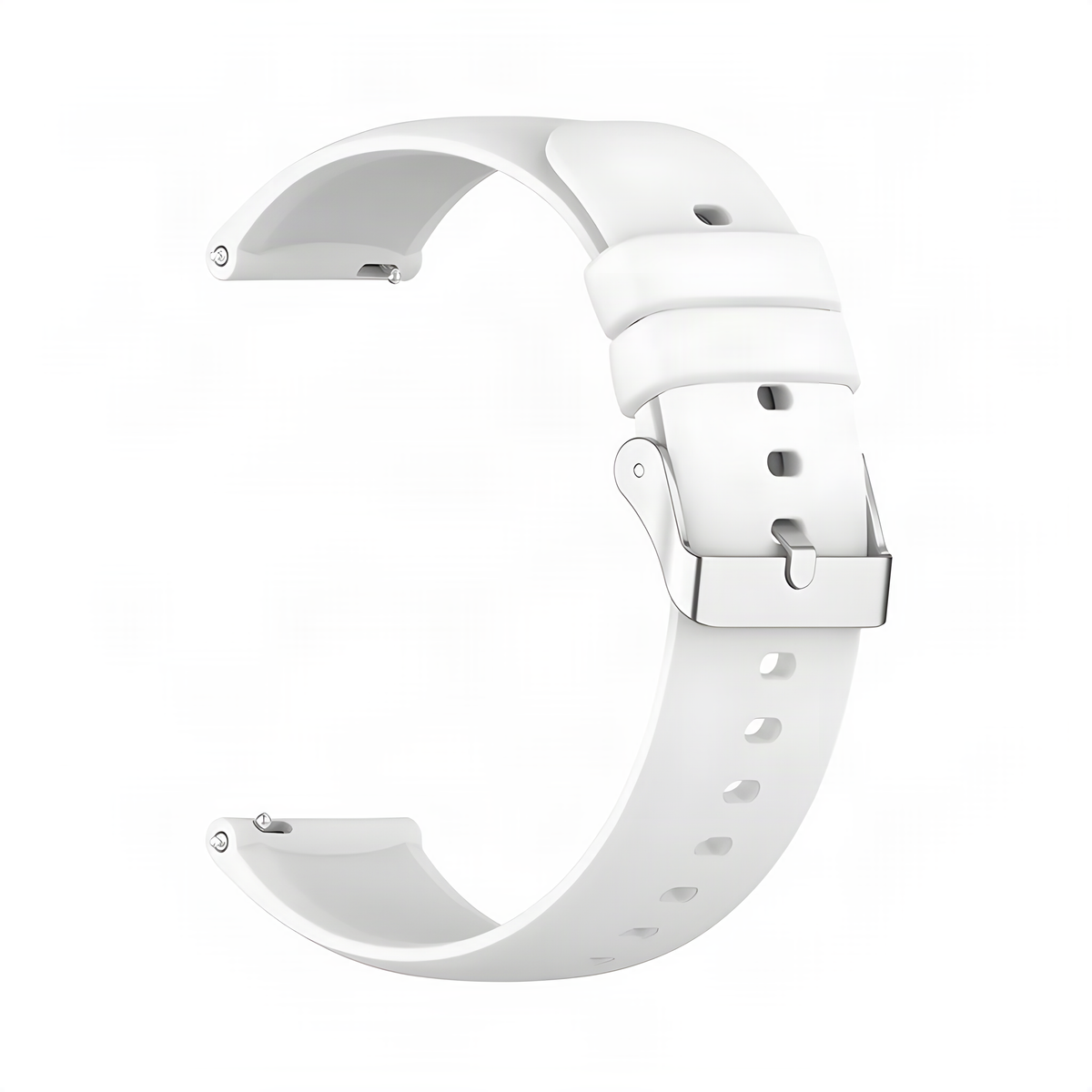 Solid Silicone 18mm / Red watch strap/band, upscaled product photo