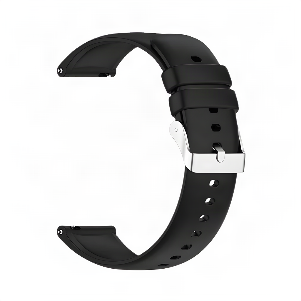 Solid Silicone 18mm / Green watch strap/band, upscaled product photo