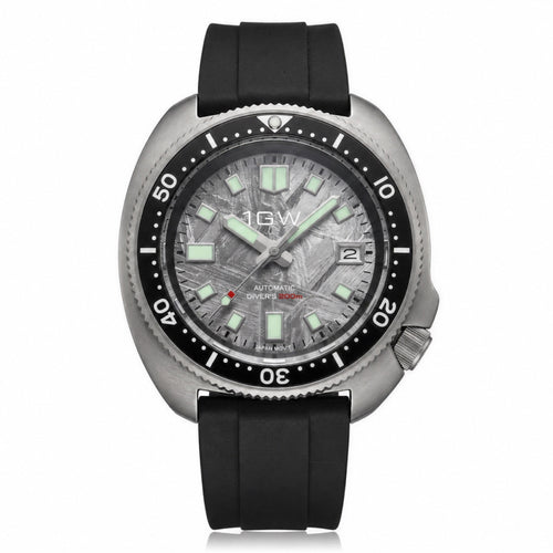 1GW Titanium Meteorite Turtle Automatic 44mm hero with JAPAN MOV’T dial text