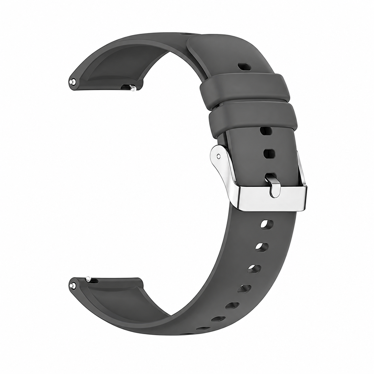 1GW Ascend solid silicone quick-release strap in Dark Gray