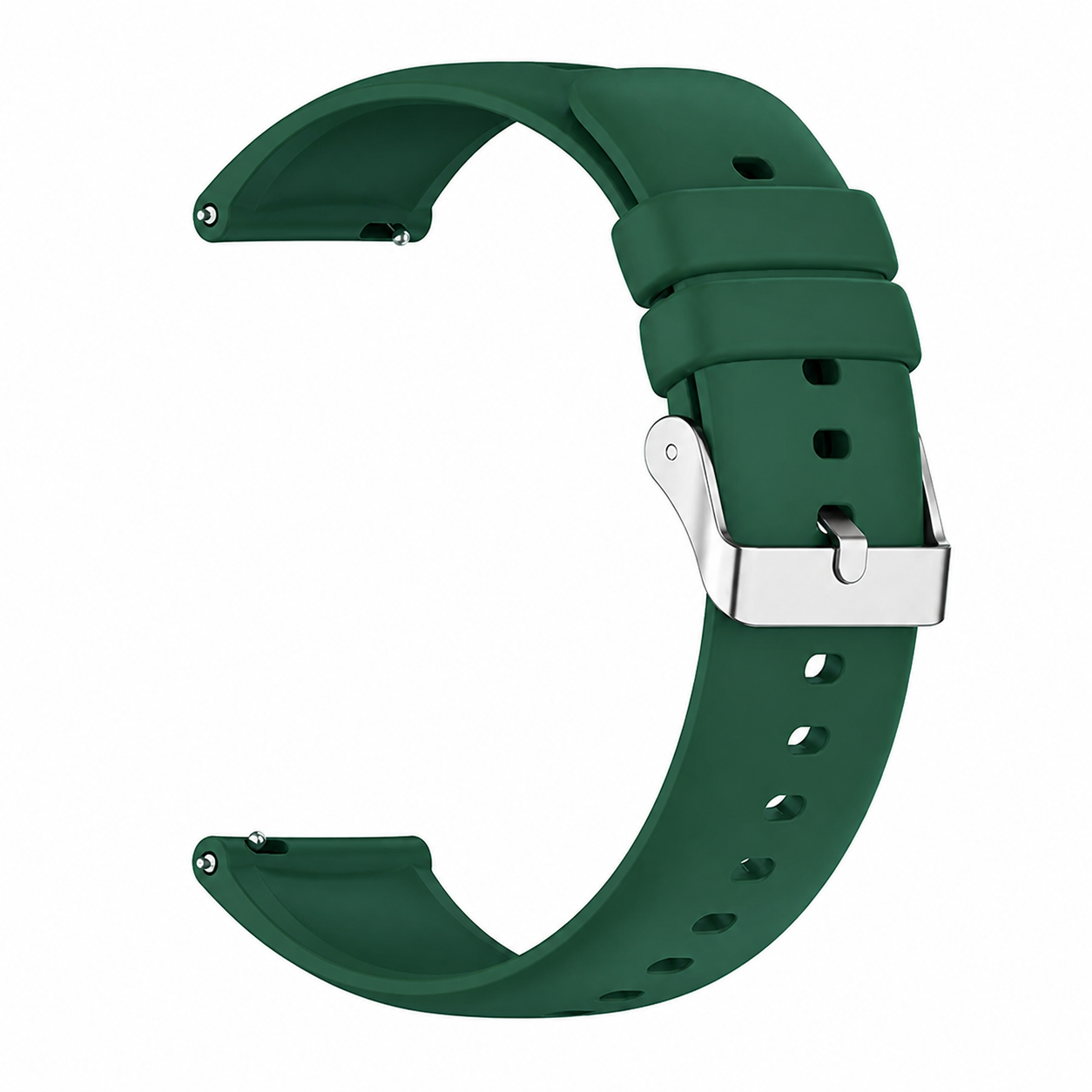 1GW Ascend solid silicone quick-release strap in Green