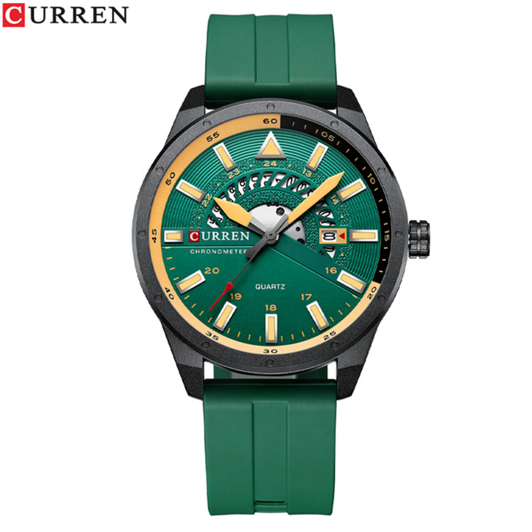 CURREN 8421 Green quartz watch
