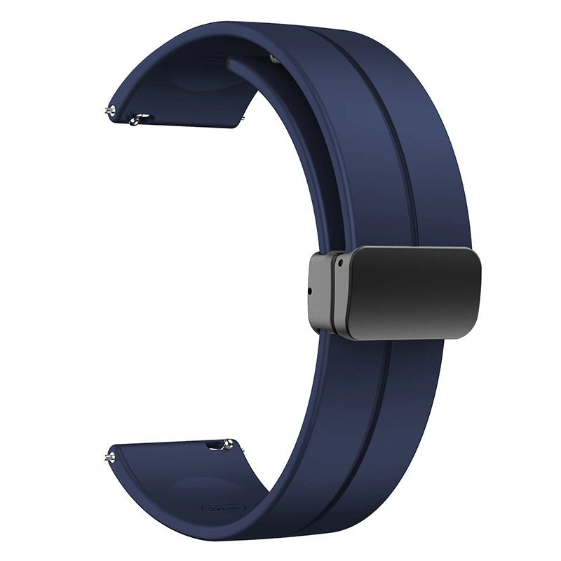 1GW magnetic silicone watch strap in Blue