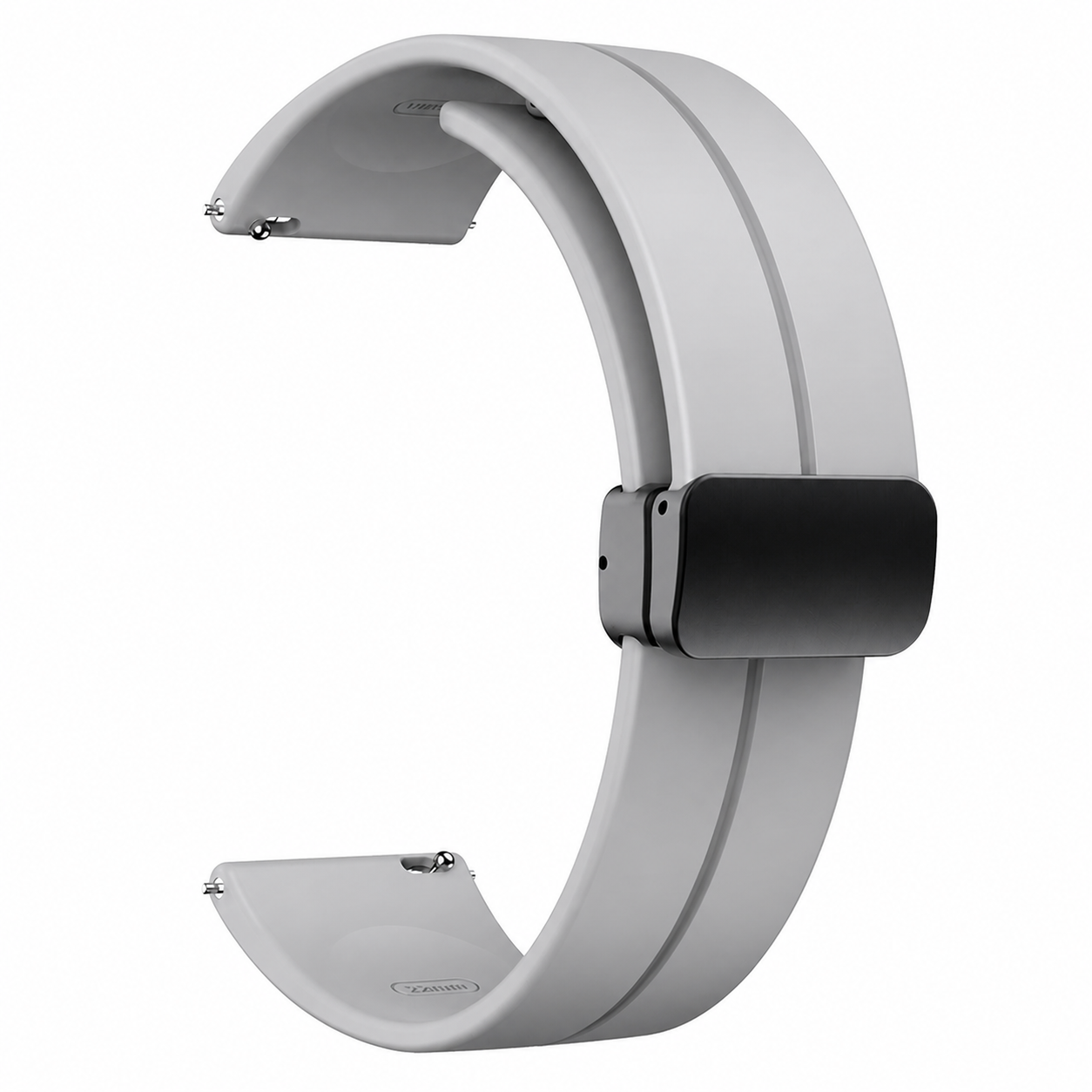 1GW magnetic silicone watch strap in Gray
