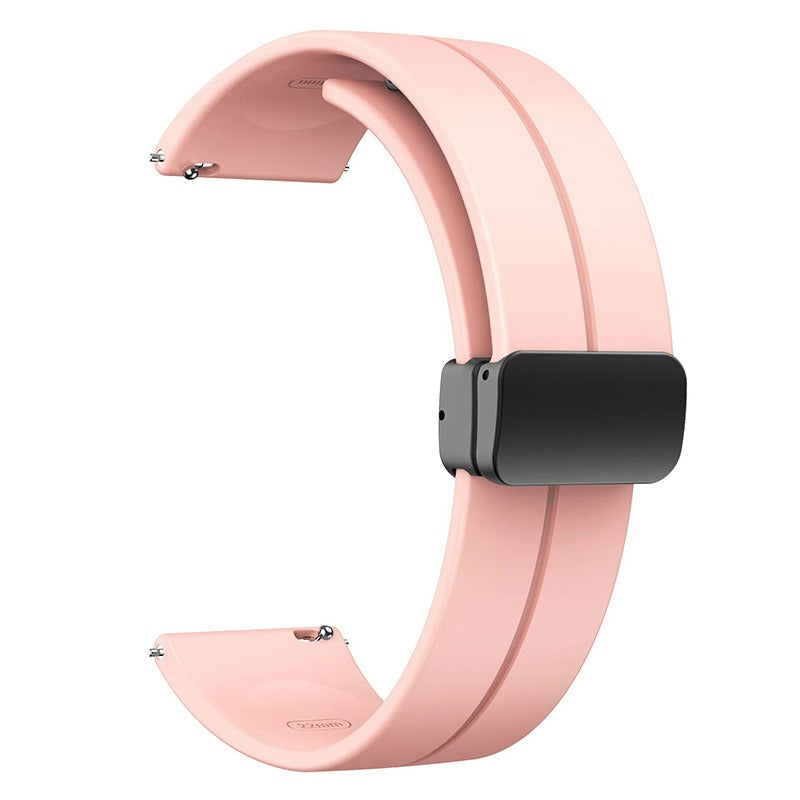 1GW magnetic silicone watch strap in Pink