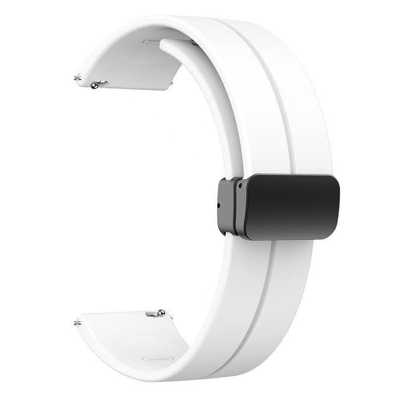 1GW magnetic silicone watch strap in White