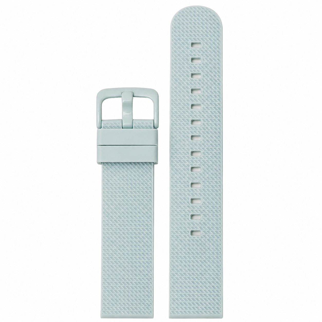 Light green silicone quick-release watch strap, 20mm