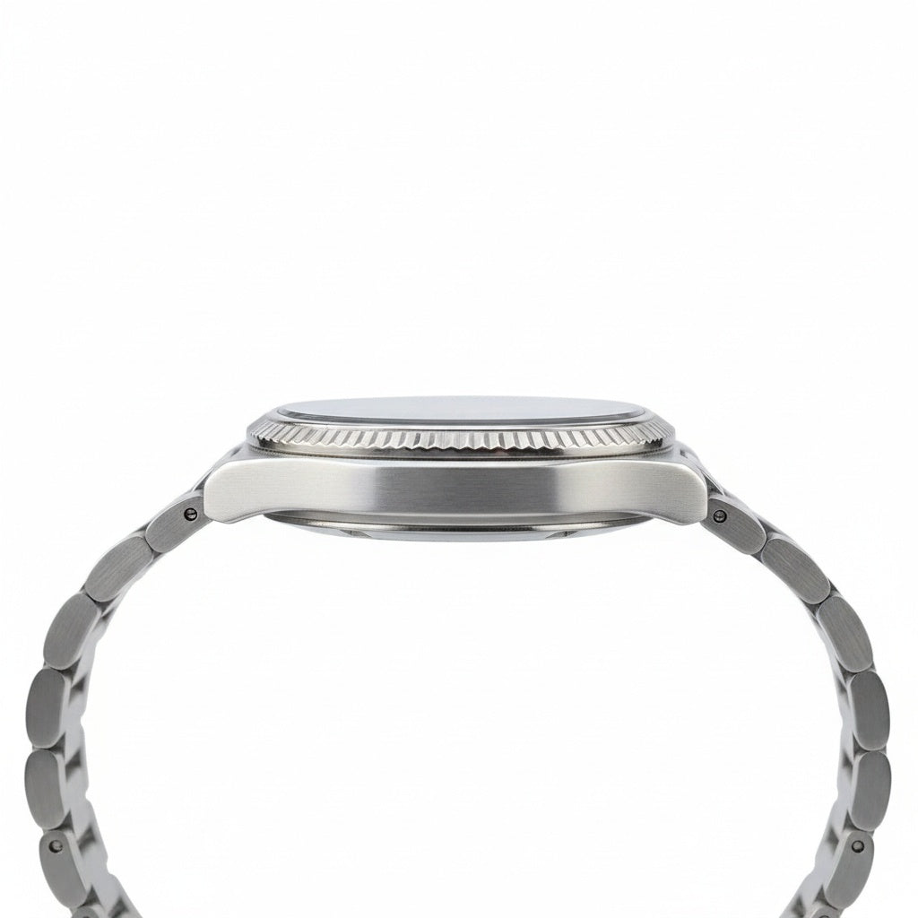 CILOA Square Blue High-Quality Quartz Watch, side profile