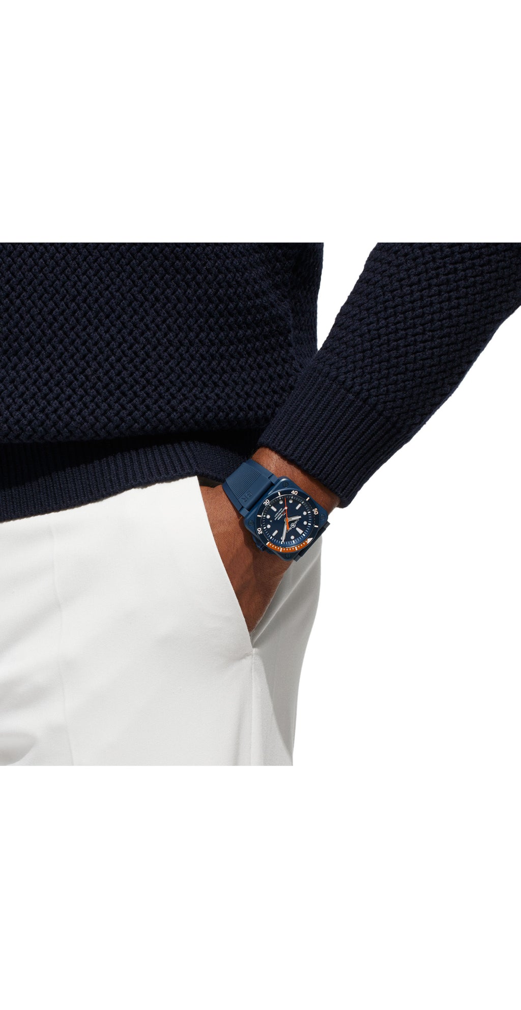 Bell & Ross BR 03-92 Diver Tara blue ceramic straps