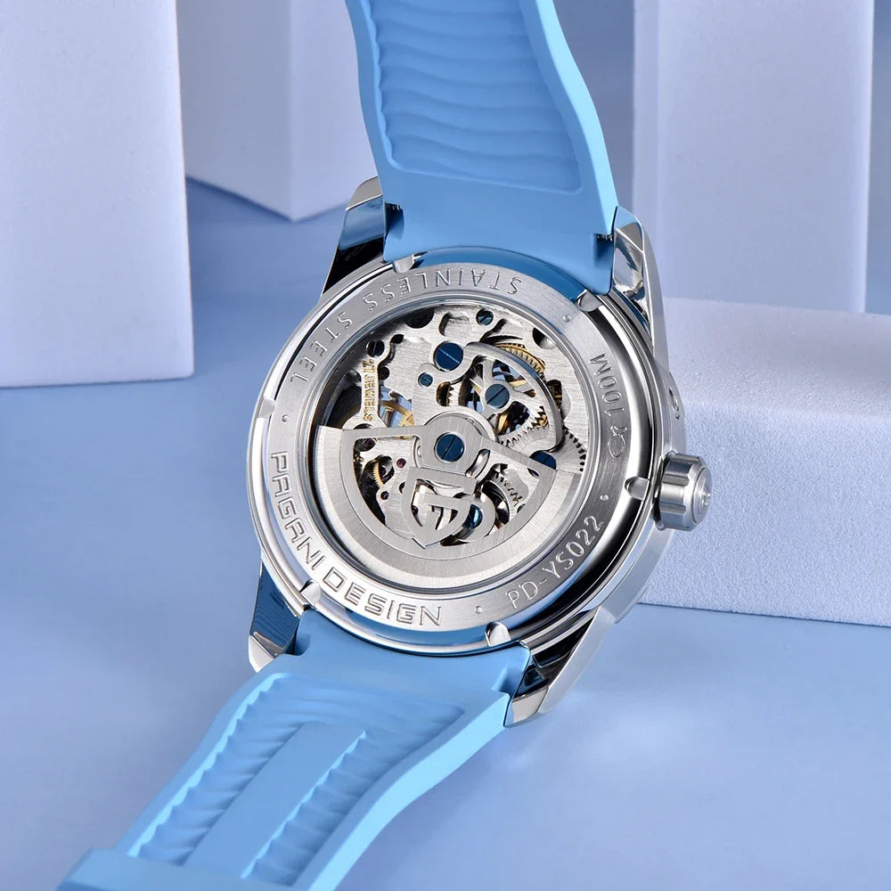 PAGANI DESIGN PD-YS022 automatic watch supplier caseback view