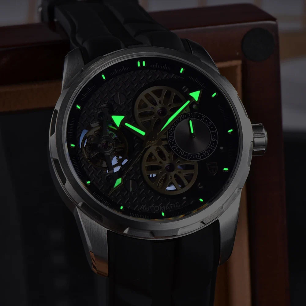 PAGANI DESIGN PD-YS022 automatic watch supplier lume view
