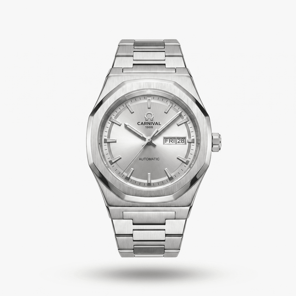 Carnival Octagon Automatic — dial closeup