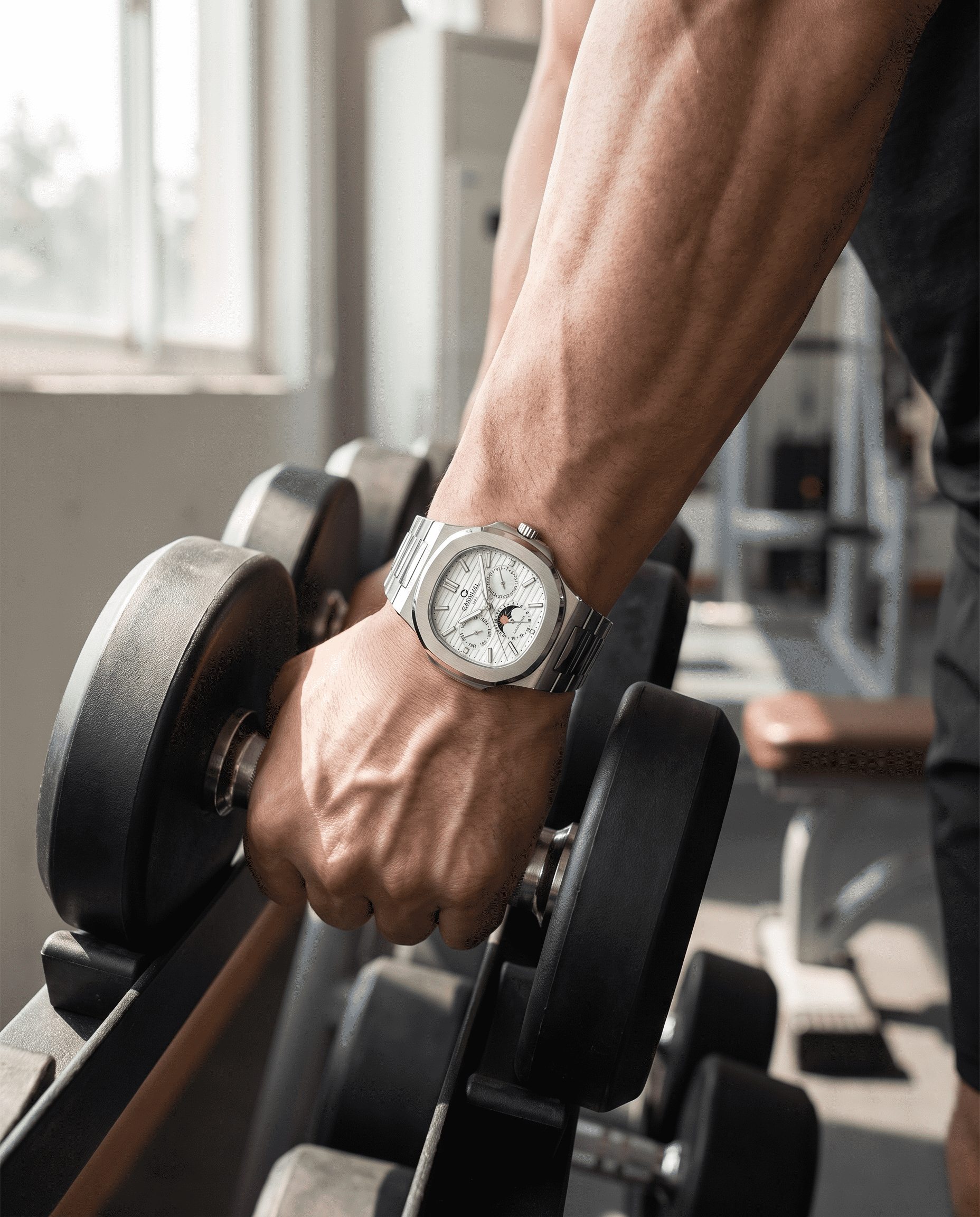 Carnival Moonphase Automatic — gym wrist shot