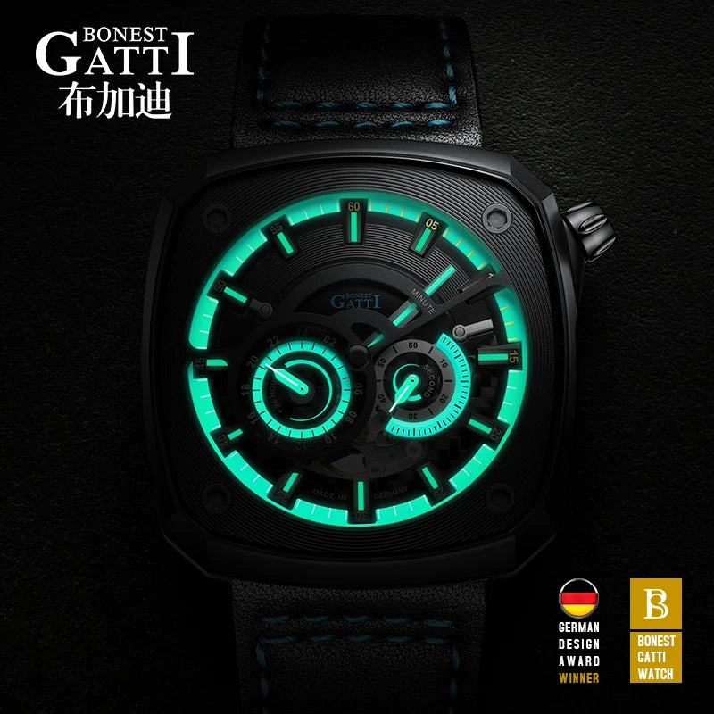 Bonest Gatti BG6601 case profile, 15mm thick square stainless steel