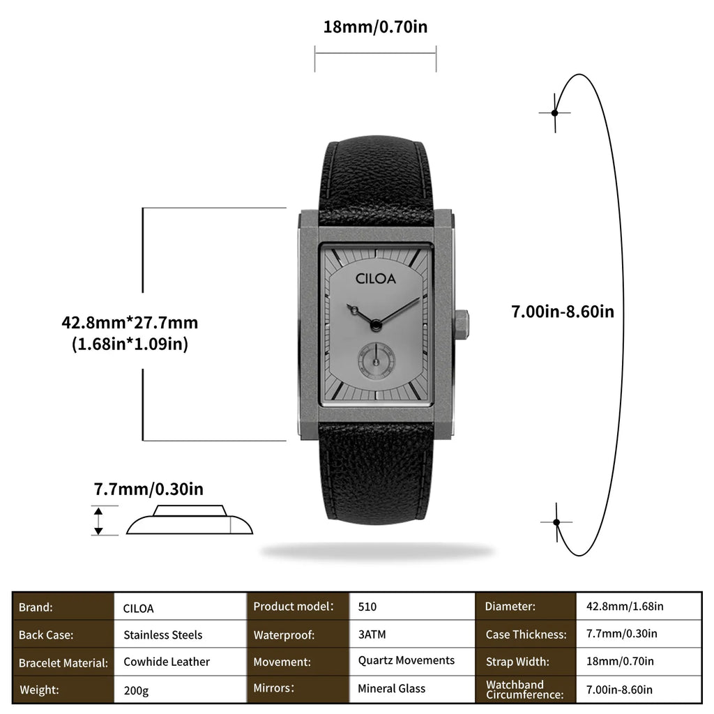 Gray Square Stainless Steel analog quartz watch, supplier photo 4