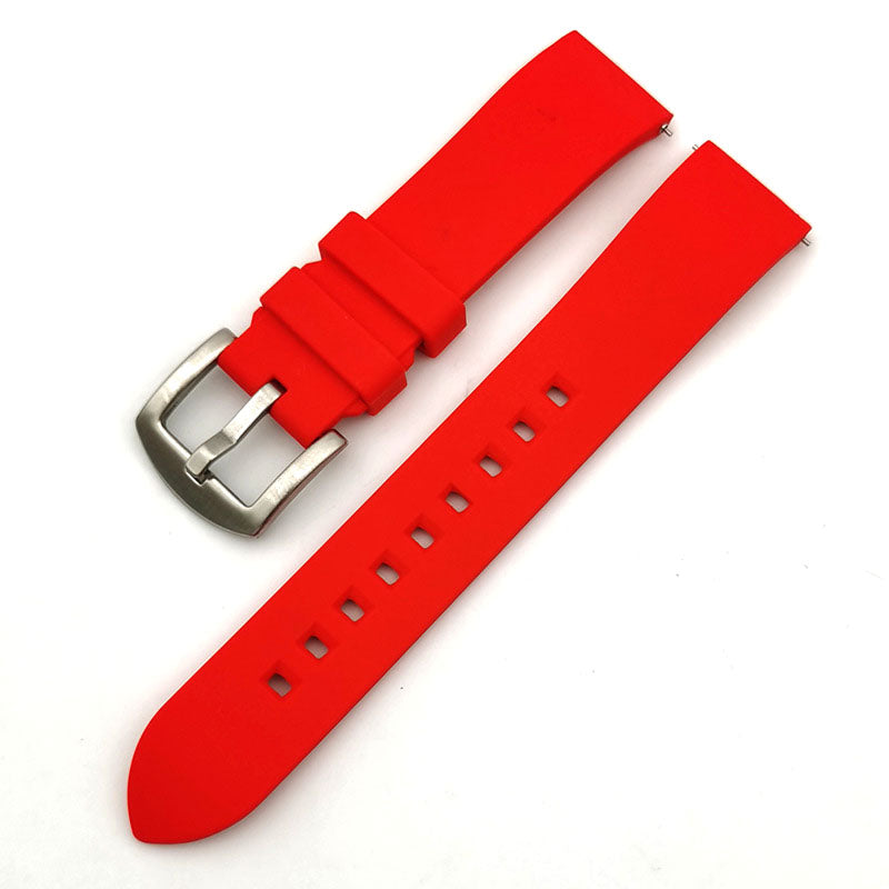 AWC 20mm silicone quick-release strap in Red