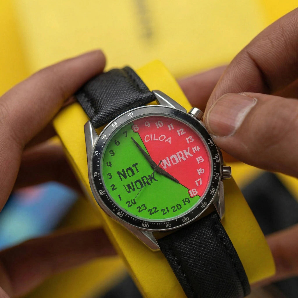 Watermelon Round analog quartz watch, supplier photo 3