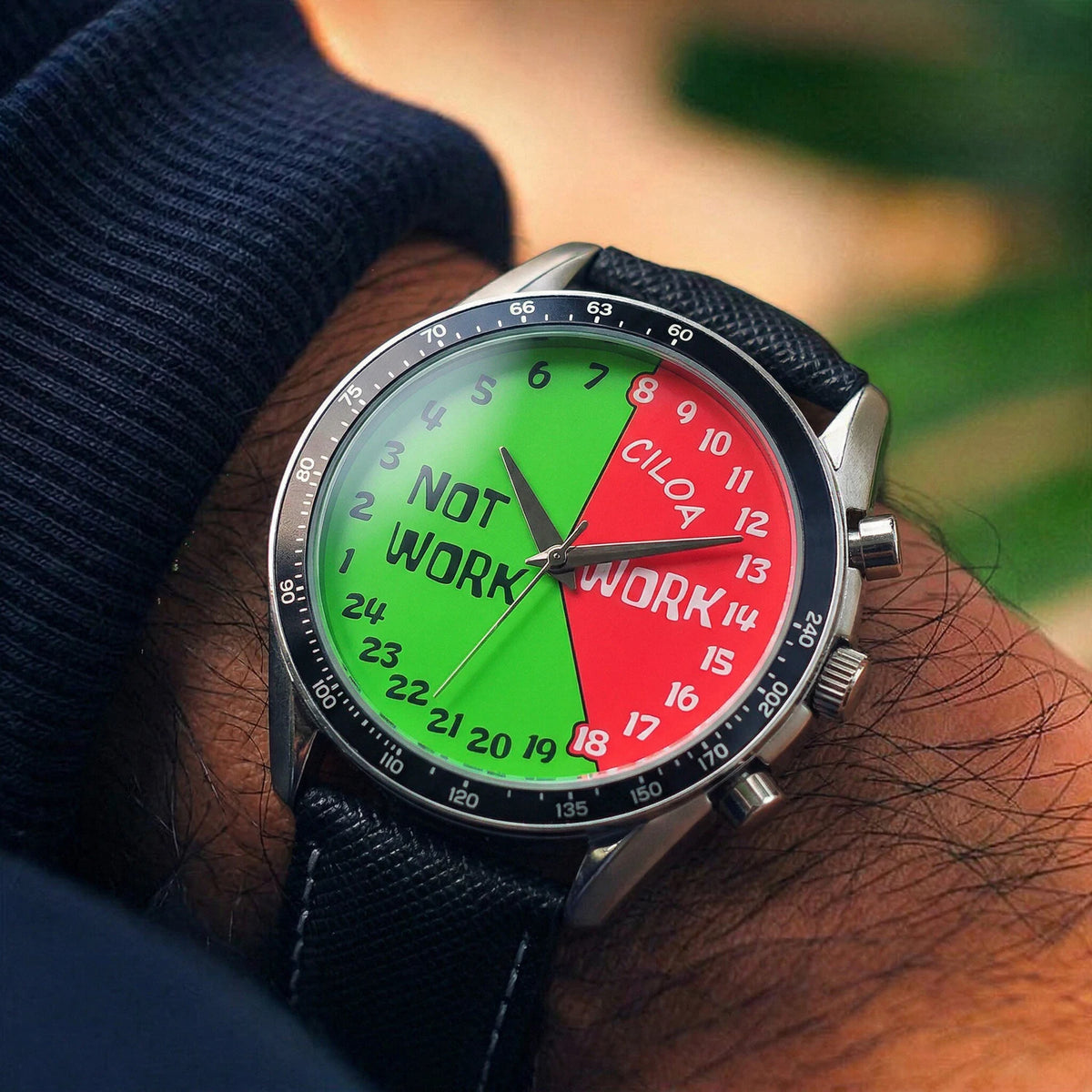 Watermelon Round analog quartz watch, supplier photo 5