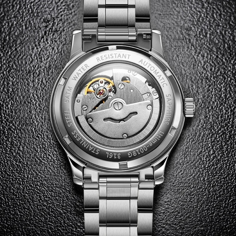 Automatic movement caseback