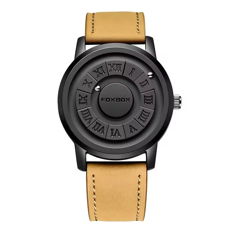 Supplier image — AWC-FB0047-05 Black / Yellow Leather Band