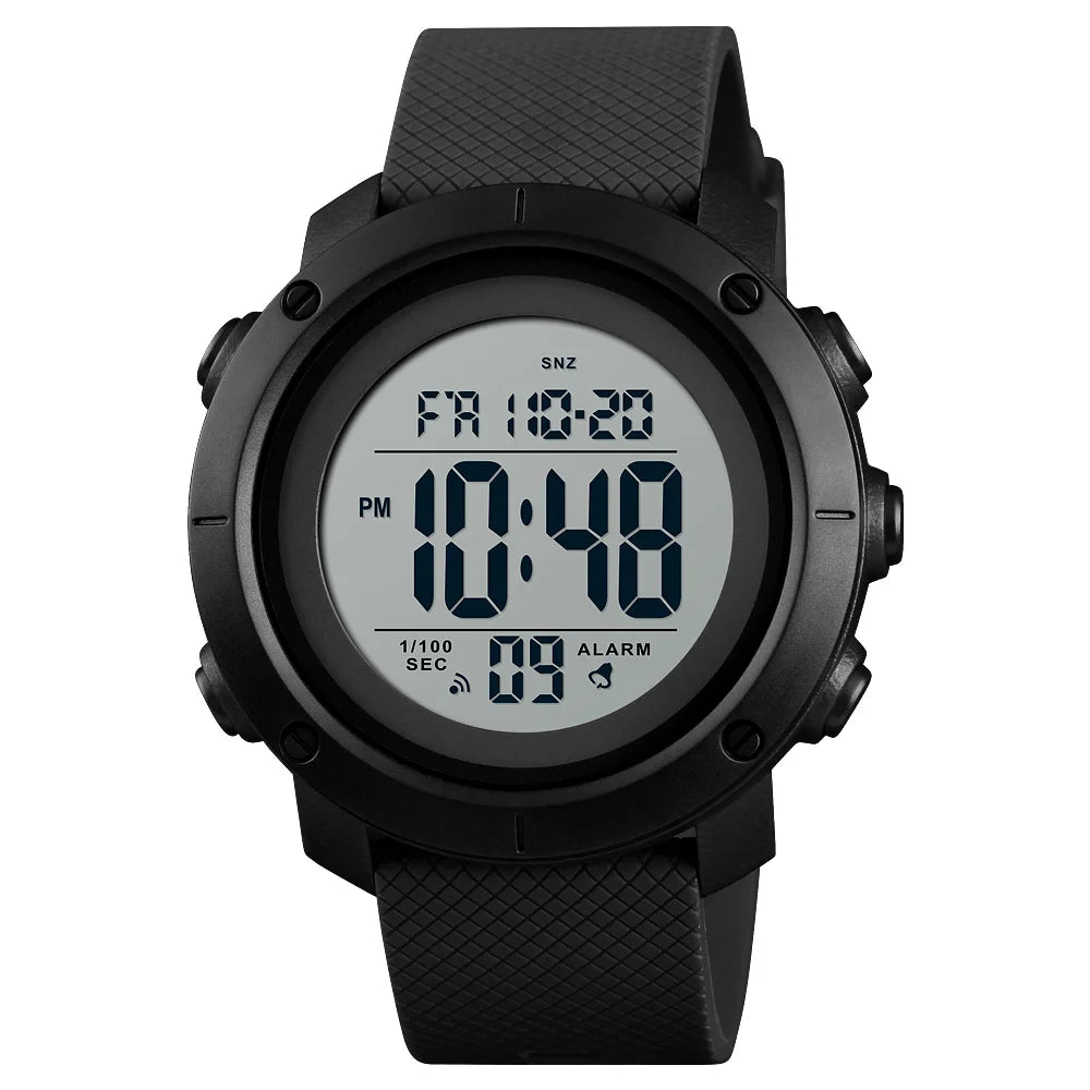 SKMEI 1426 digital sport watch, black strap with light display