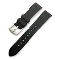 AWC 20mm silicone quick-release strap in Black
