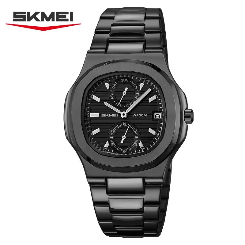 SKMEI 2423 black case black dial chronograph