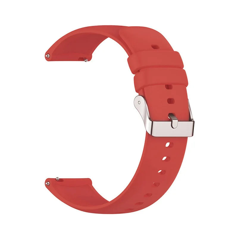 Xinhuaxin Solid Silicone Quick-Release Strap - Red