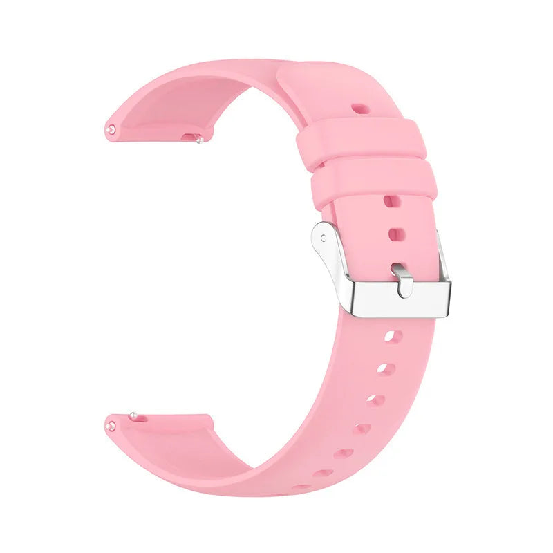 Xinhuaxin Solid Silicone Quick-Release Strap - Pink