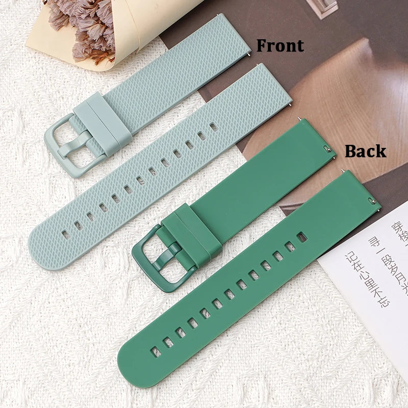 Silicone strap front and back detail