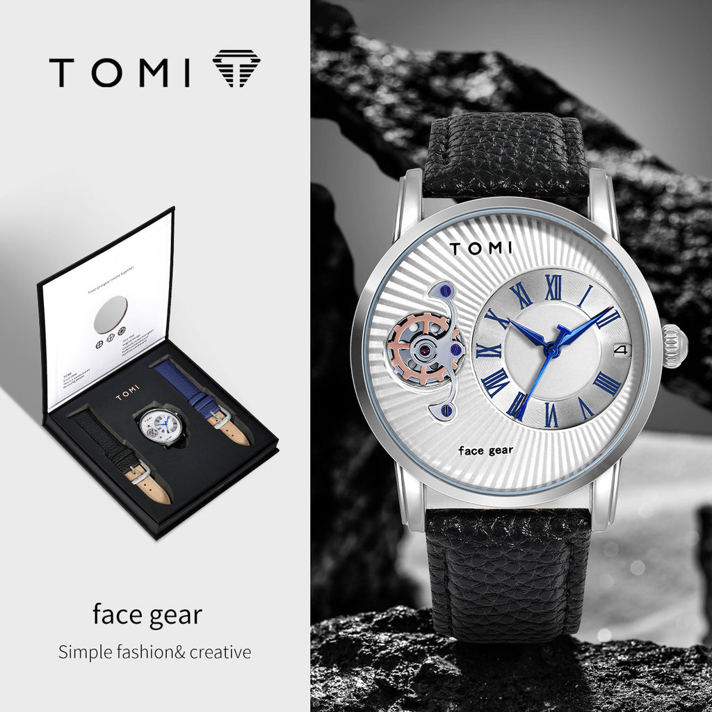 TOMI T104 Silver White watch gift set