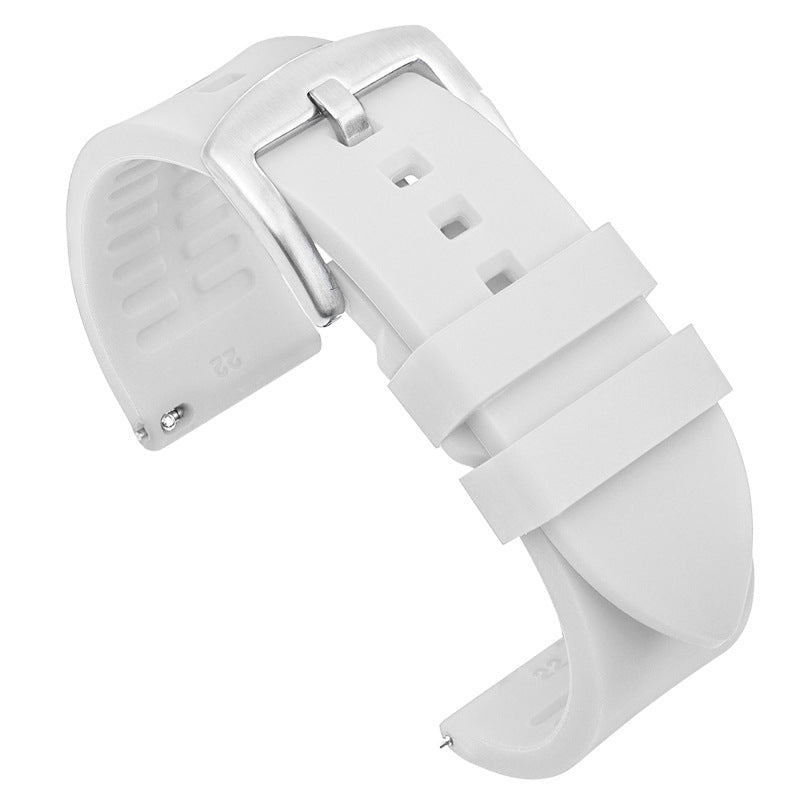 AWC 20mm silicone quick-release strap in White