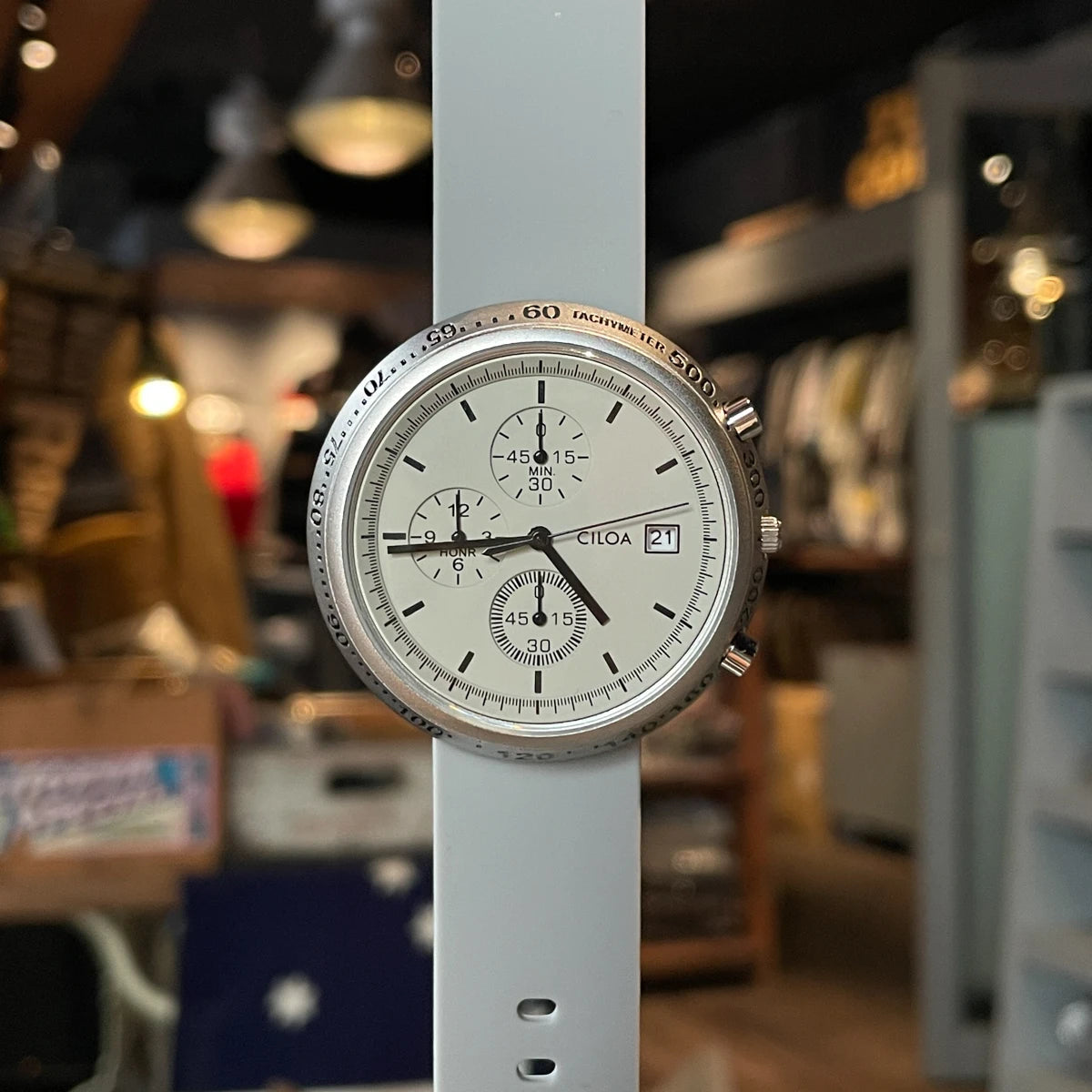 Large Dial Round Multifunction analog quartz watch, supplier photo 5