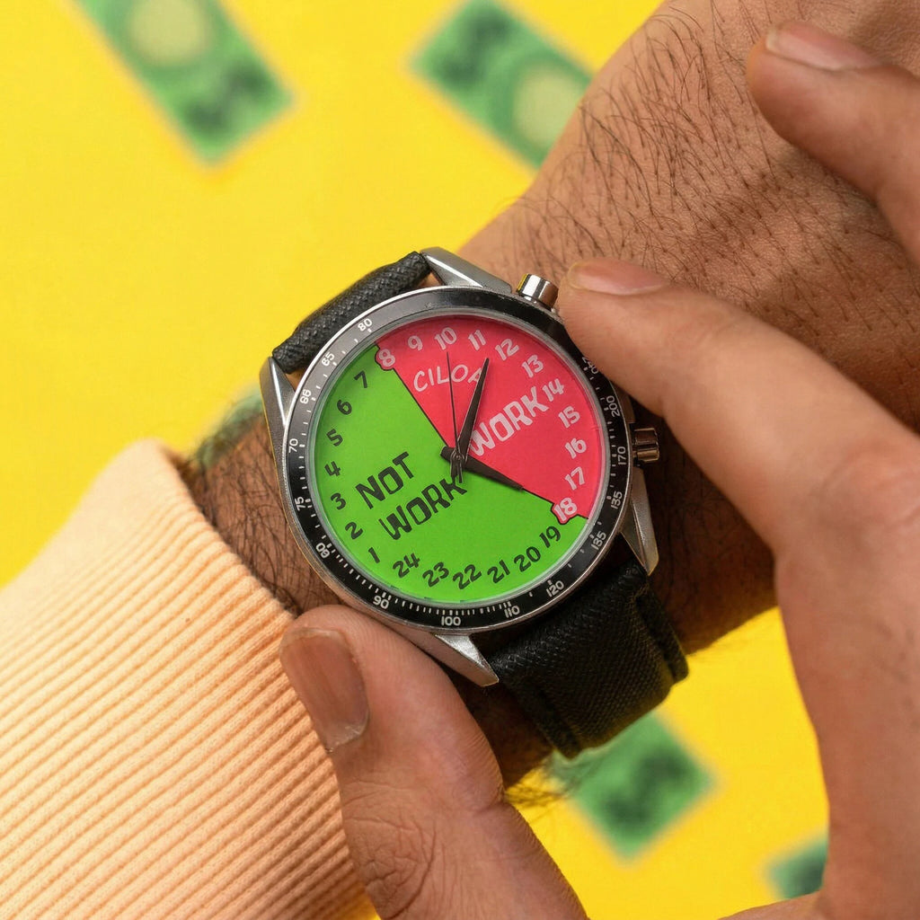 Watermelon Round analog quartz watch, supplier photo 2