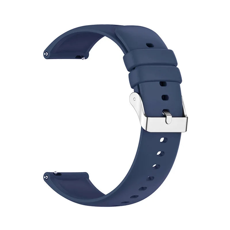 Xinhuaxin Solid Silicone Quick-Release Strap - Blue