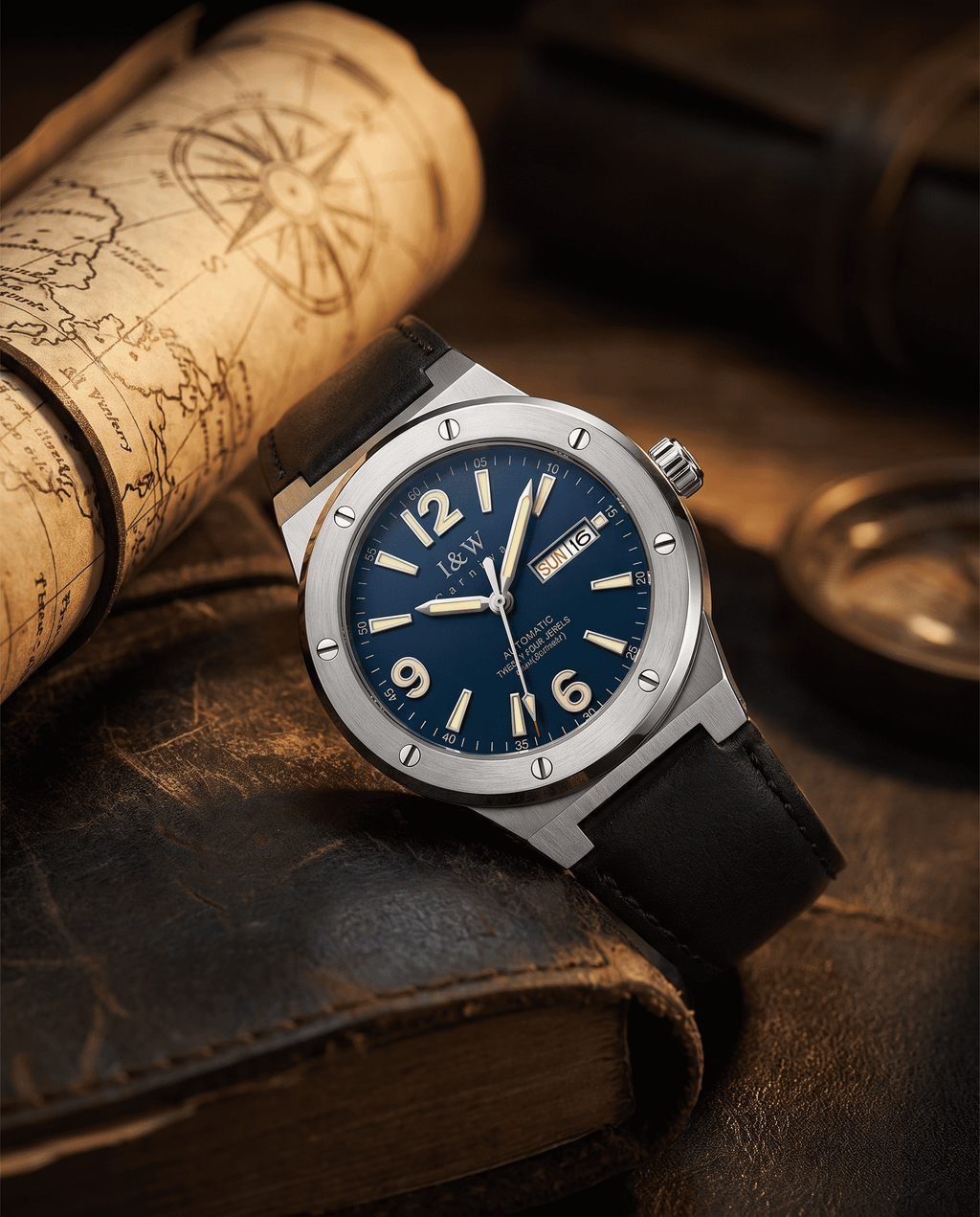 Carnival Classic Automatic — blue dial detail