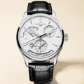 Carnival Day-Date Automatic 100M — silver, hero shot on ivory