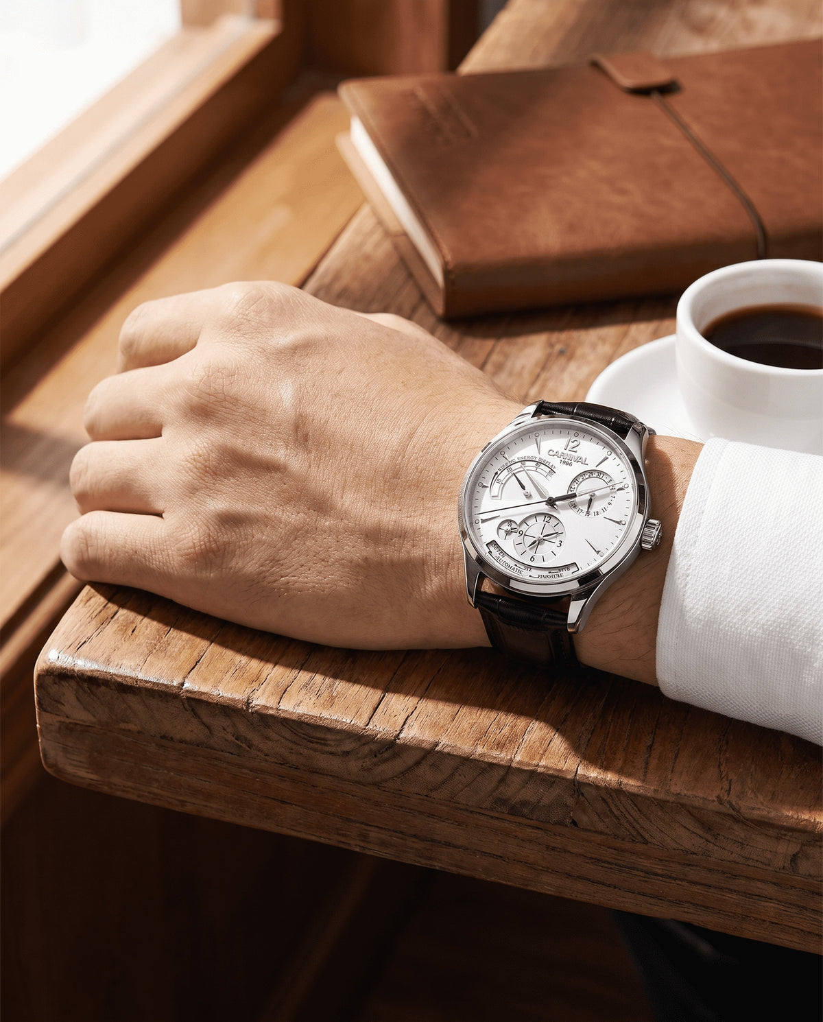 Carnival Day-Date Automatic — on wrist lifestyle