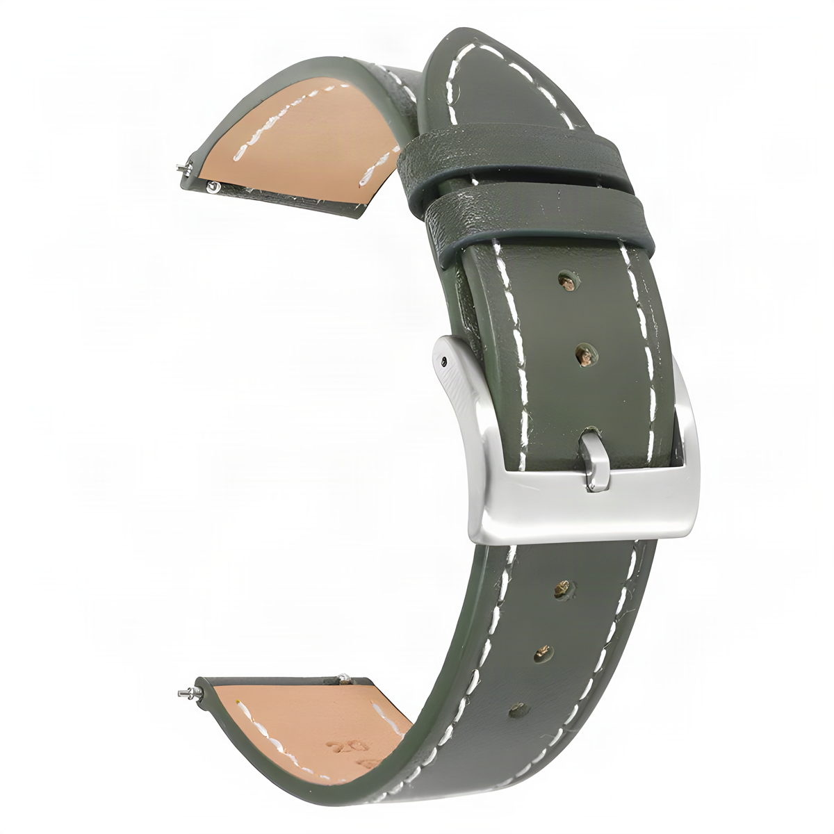 UPro Plain Top Grain Leather watch strap, detail view 2