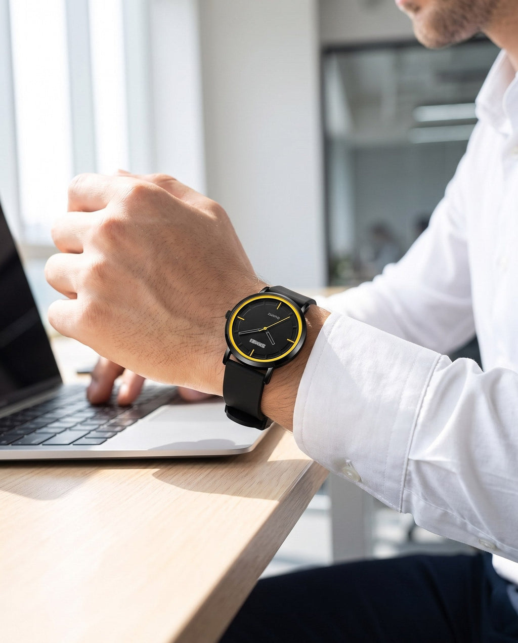 SKMEI 2050 black on wrist office