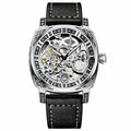 TEVISE T894 White skeleton watch