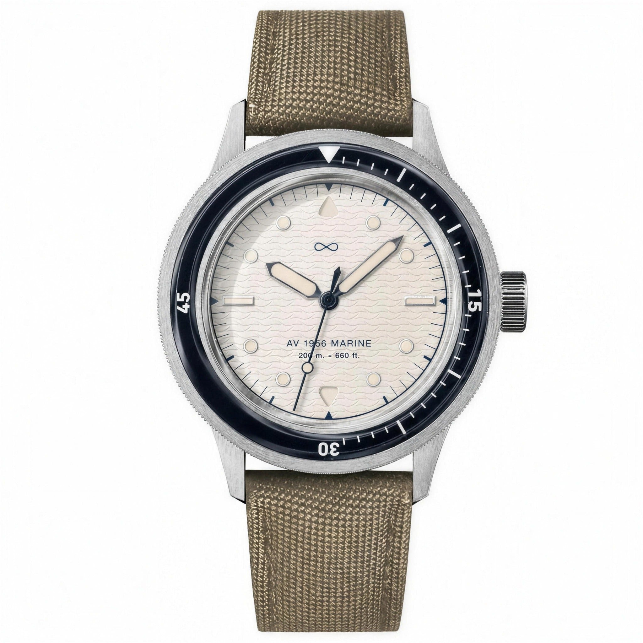 AV86 1956 Marine - Navy & Off White | One Good Watch