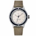 AV86 1956 Marine automatic watch, off-white dial, navy bezel